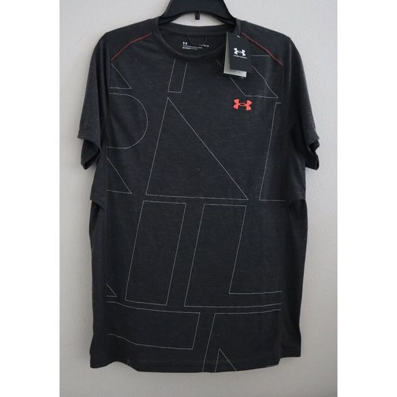 Under Armour 1369753 010 Men's Sz M Gray UA Run Trail T-Shirt $60 - Picture 1 of 9